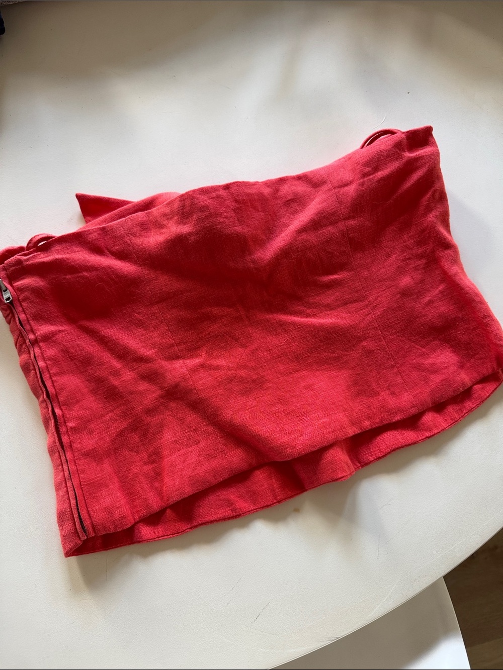 Mara Hoffman Nan Linen Tie Front Crop Top NWT - Picture 6 of 6
